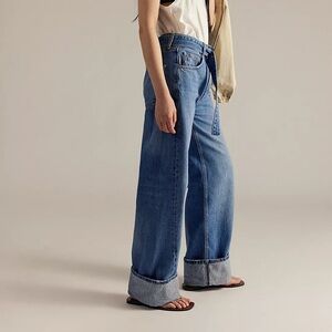 Free People East Bay Cuffed Jeans